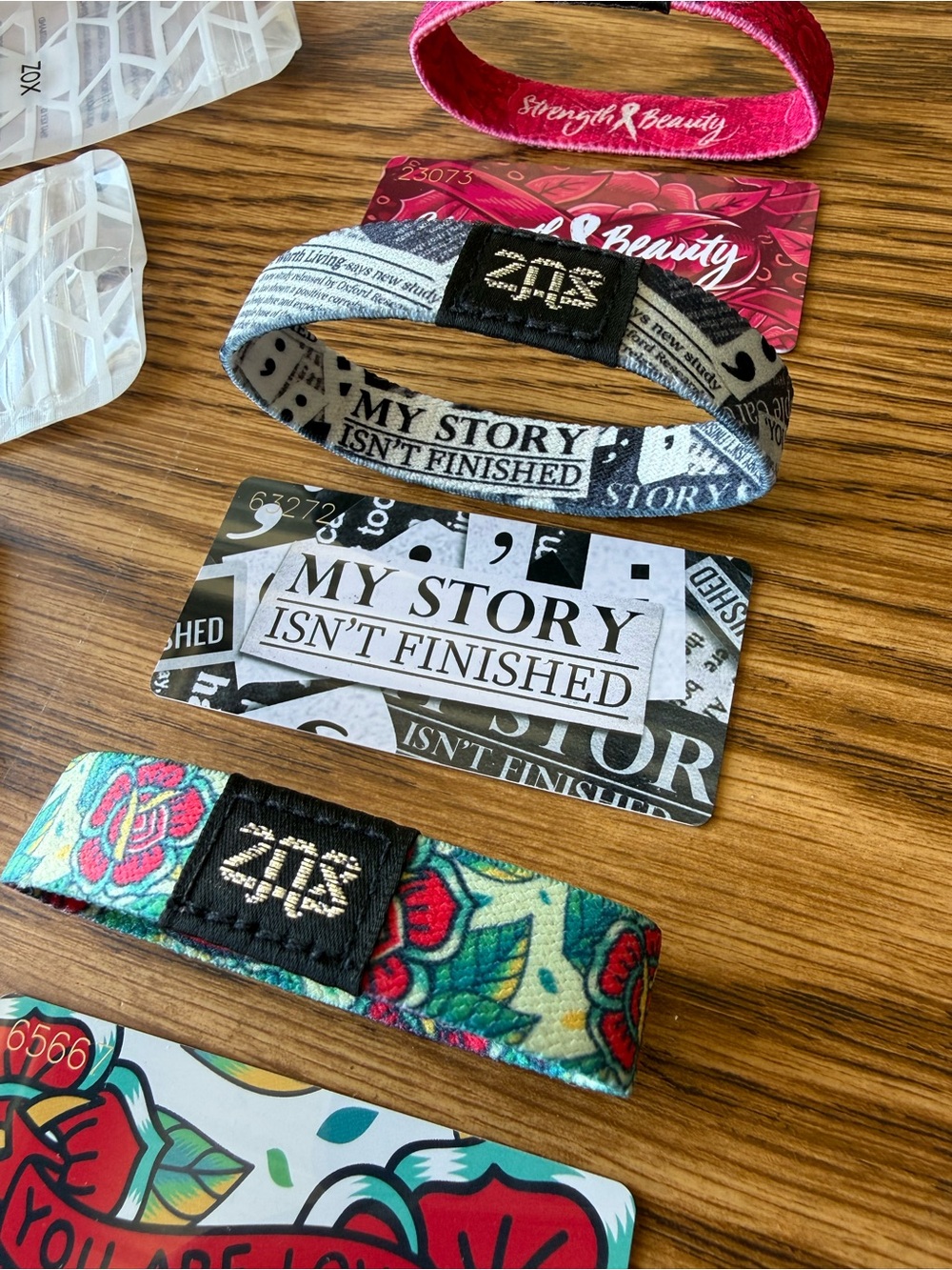 Four ZOX Bracelets and One ZOX Watch Band